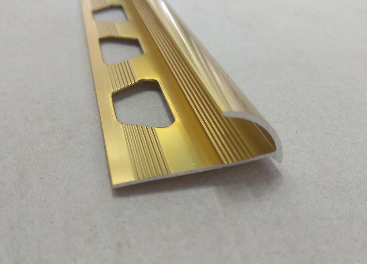 Полукруглый угол для плитки 10мм, золото глянец 270 см - фото 4 - id-p111473448
