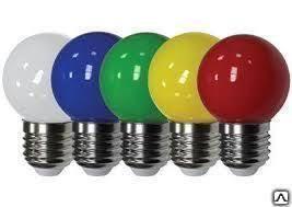 Лампа накаливания 10Вт Е27 (зеленая, желтая, красная, синяя) - фото 1 - id-p111476988