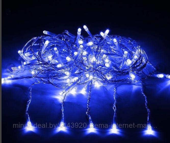 Гирлянда электрическая c контроллером (светодиод синий) 100 лампочек, 6 м. (Артикул:BH6003) - фото 2 - id-p111480101