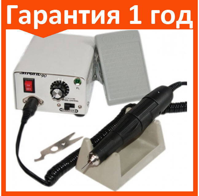 Аппарат для маникюра Strong 90 35000 об. 65W машинка - фото 1 - id-p68347529