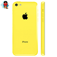 Задняя крышка (корпус) для Apple iPhone 5C (A1532, A1507, A1532, A1456, A1516, A1526, A1529) цвет: желтая