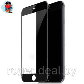 Защитное стекло для Apple iPhone 6 Plus, 5D (полная проклейка), цвет: черный