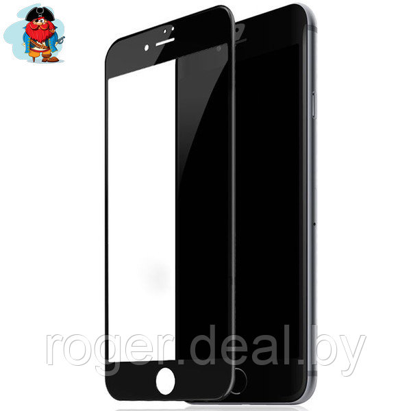 Защитное стекло для Apple iPhone 6 Plus, 5D (полная проклейка), цвет: черный - фото 1 - id-p92972306