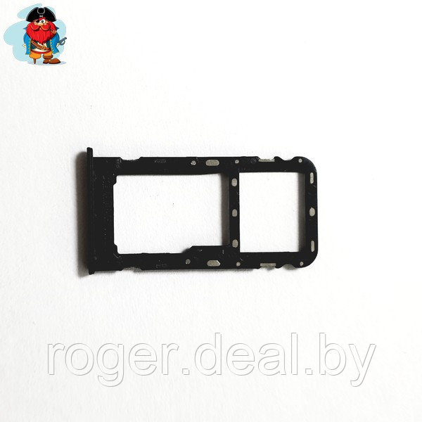 Sim-слот (сим-лоток, Micro SD лоток) для Xiaomi Redmi 5, цвет: черный - фото 1 - id-p100262993