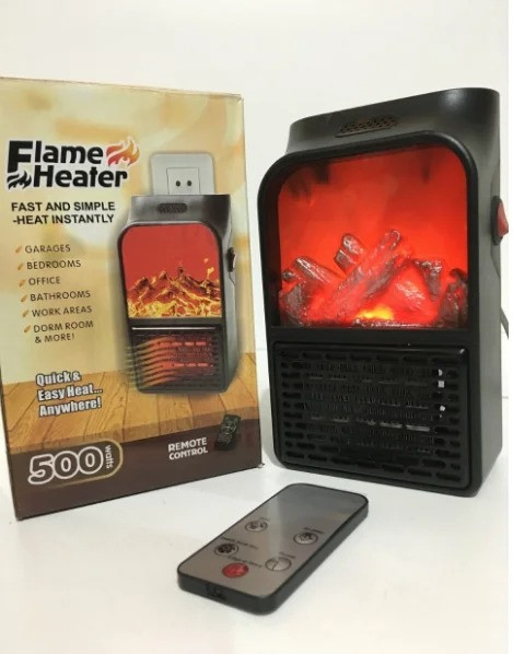 Портативный обогреватель-камин Flame Heater с пультом - фото 2 - id-p111522094