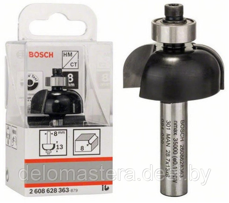 Галтельная фреза Bosch Professional 2 ножа d28.7мм (2608628363) - фото 1 - id-p93136689