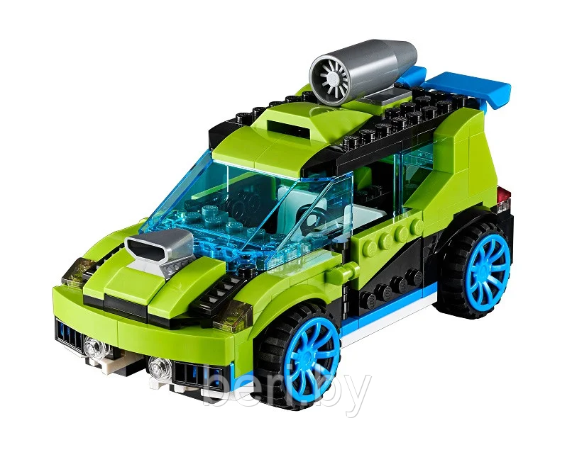 3128 Конструктор DECOOL Креатор "Суперскоростной раллийный автомобиль" 30 в 1, аналог Lego Creator, 251 деталь - фото 7 - id-p111533770