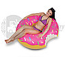 Надувной круг Пончик 120 (110) см. Розовый, фото 9