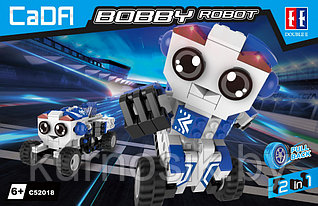 Конструктор Cada инерционный "BOBBY Робот-грузовик" 2 в 1, арт.C52018W