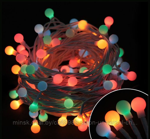 Электрогирлянда "Шарики" Bead-100-5-MC, фото 2