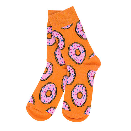 Носки "Пончики" (оранжевые)