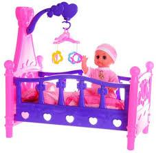 Кроватка для кукол с музыкальной каруселью 661-03A - фото 4 - id-p111565704
