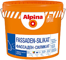 Краска Alpina EXPERT Fassaden-Silikat, База 1, белая, 10 л / 14,6 кг