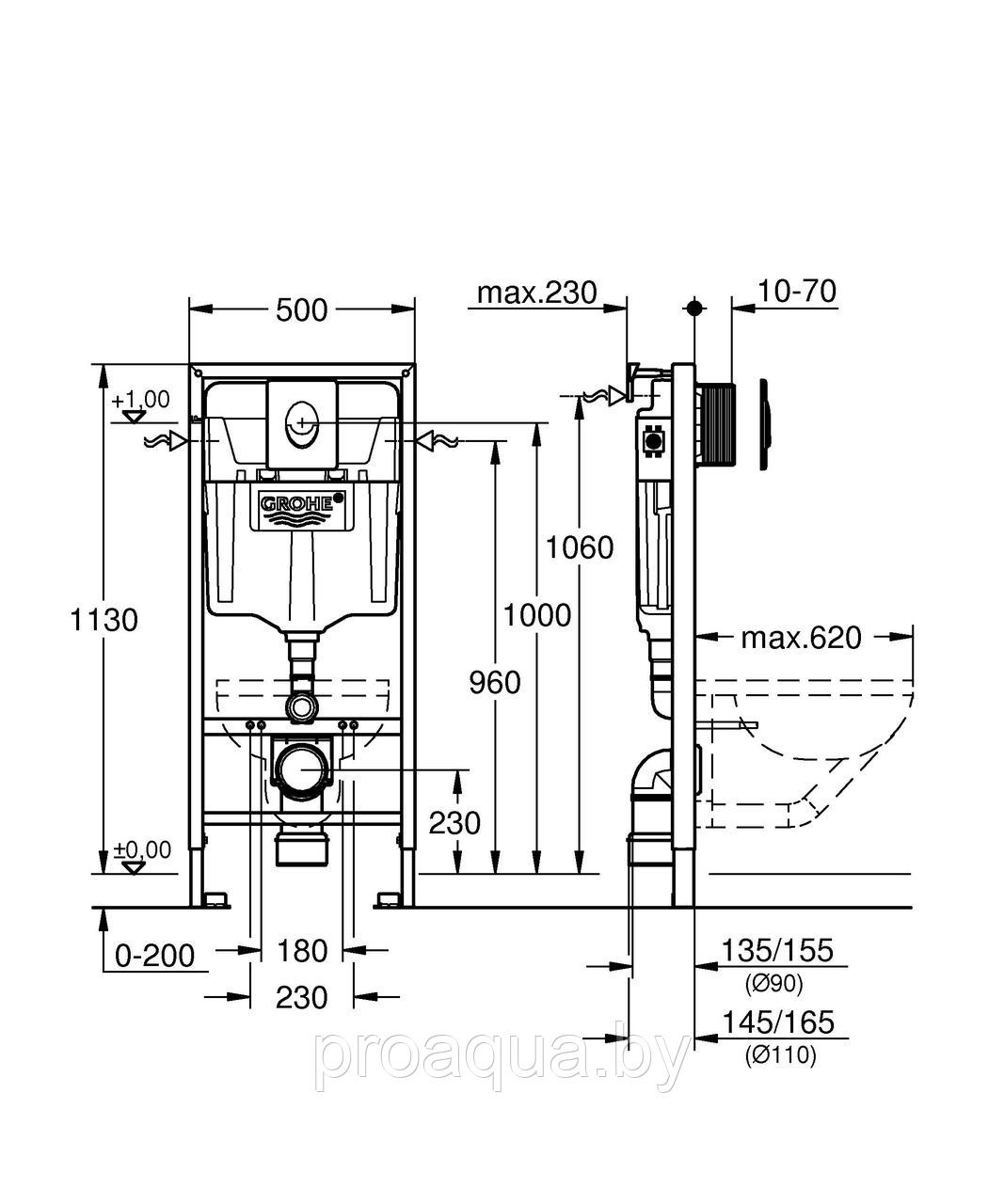 Инсталляция для унитаза Grohe Rapid SL - фото 2 - id-p111571318