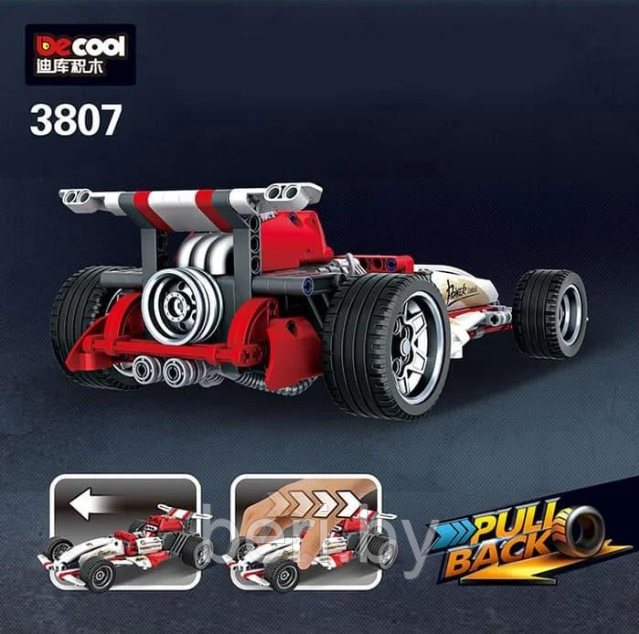 3807 Конструктор Decool "Формула F1", аналог Lego Technic, 377 деталей - фото 2 - id-p111572025