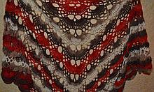 Шаль платок ручной работы  -  подарок женщине , маме на праздник , на день рождение и юбилей