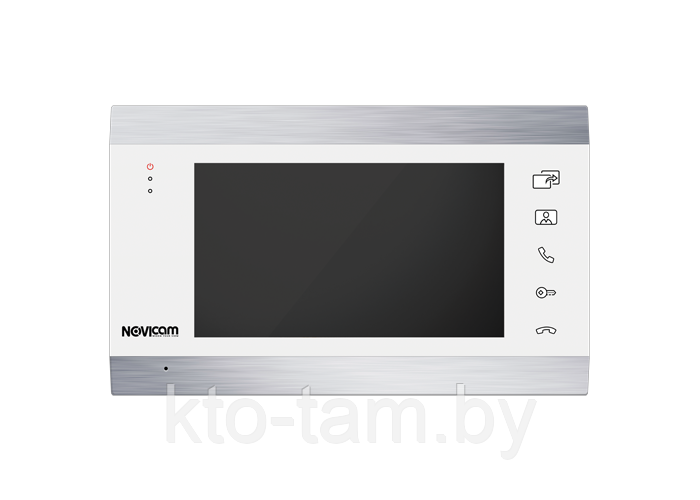 Монитор видеодомофона NOVIcam DARK /WHITE MAGIC 7C (со встроенным адаптером) - фото 2 - id-p111586007