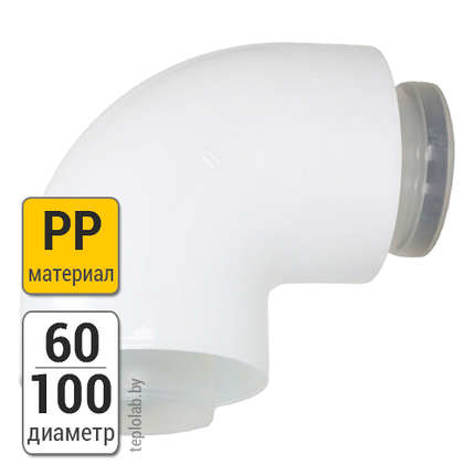 Колено Vaillant DN60/100 PP, 87°, фото 2