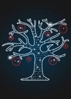 Панно световой мотив Волшебное дерево - фото 1 - id-p110710038