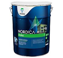 Краска ТЕКНОС Нордика ЭКО, база 1, 0,9 л., для деревянных фасадов NORDICA EKO HOUSE PAINT BASE1, 0,9л