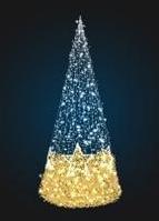 Новогодняя Конус-елка со звездами