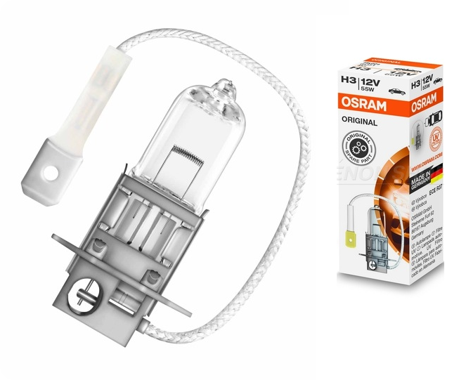 Лампа фары противотуманной H3 Osram Original 64151 12V 55W PK22s UVS