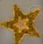 Мотив световой Звезда с мишурой 130 см