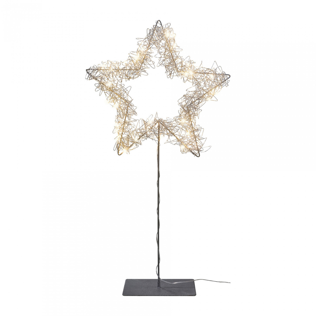 Светодиодная звезда на подставке, 85см, золотистый