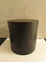 Коробка подарочная круглая "Однотон",15*15 см черный