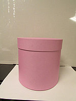 Коробка подарочная круглая "Однотон",15*15 см ярко-розовый