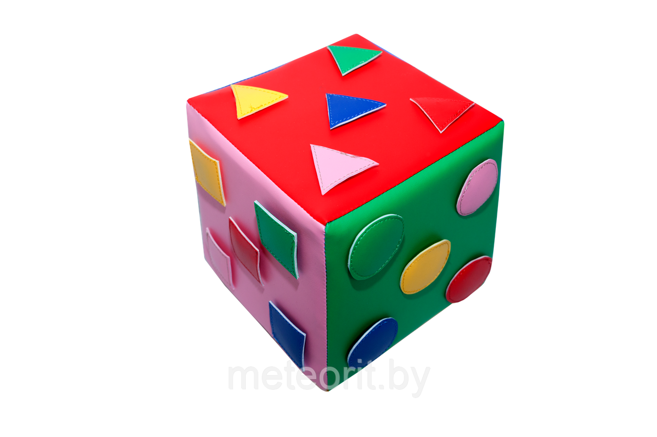 Кубик "Формы и цвета" (дидактический кубик) - фото 1 - id-p229046