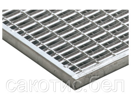 Решетка стальная оцинкованная ACO Vario (ячейка 33/10) 590х390 мм, фото 2