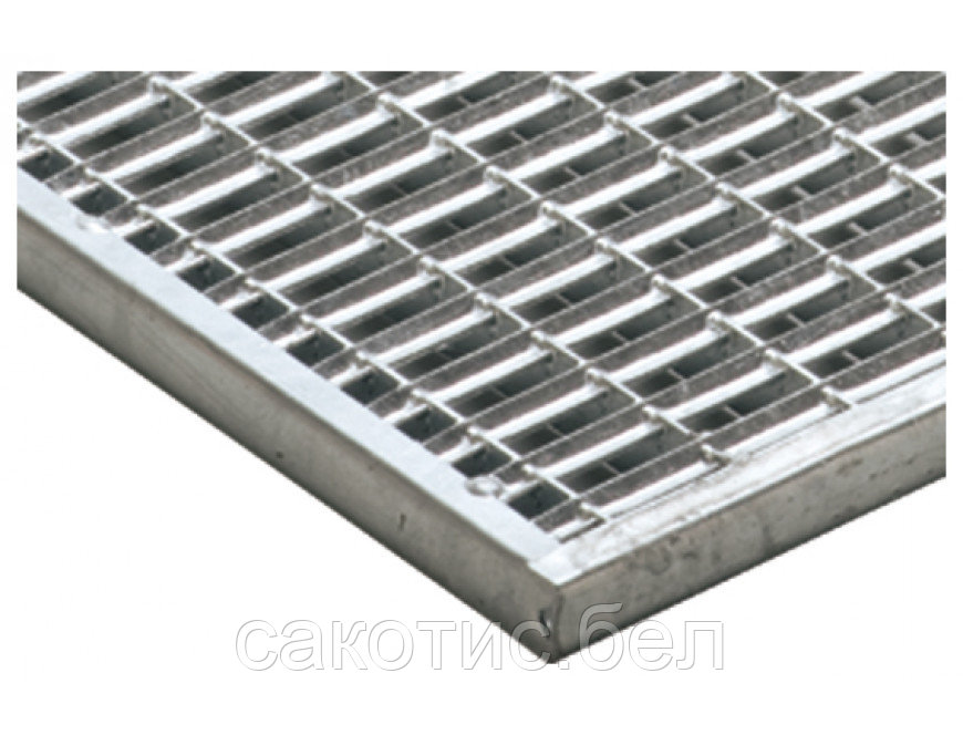 Решетка стальная оцинкованная ACO Vario (ячейка 33/10) 740х490 мм - фото 2 - id-p111627630