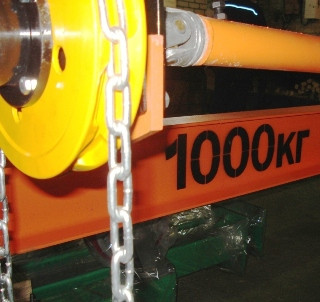 Кран-балки ручные подвесные грузоподъемностью 1000 кг (КПР-1,0) 