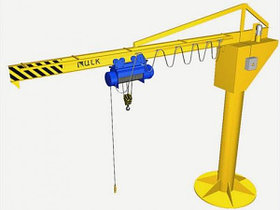 Краны консольные с электрическим поворотом 5.0т-10.0т