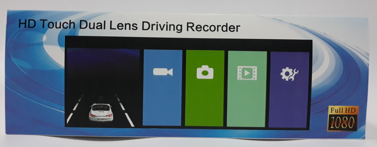 Видеорегистратор HD Touch Dual Lens Driving Recorder  new 2019-2020