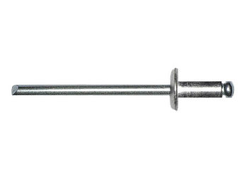 Заклепка вытяжная 4.8х6 мм алюминий/сталь, цинк (25 шт в зип-локе) STARFIX