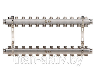 Коллекторная группа AVE162, 12 вых. AV Engineering (PRO серия Для отопления (радиаторы))