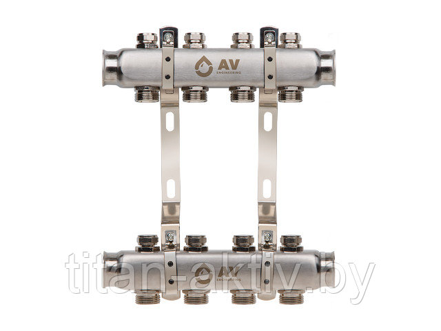 Коллекторная группа AVE162, 4 вых. AV Engineering (PRO серия Для отопления (радиаторы))