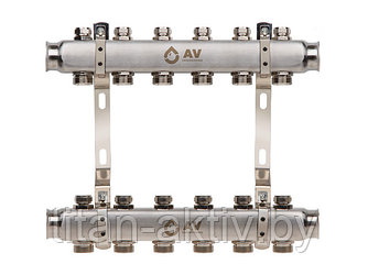 Коллекторная группа AVE162, 6 вых. AV Engineering (PRO серия Для отопления (радиаторы))