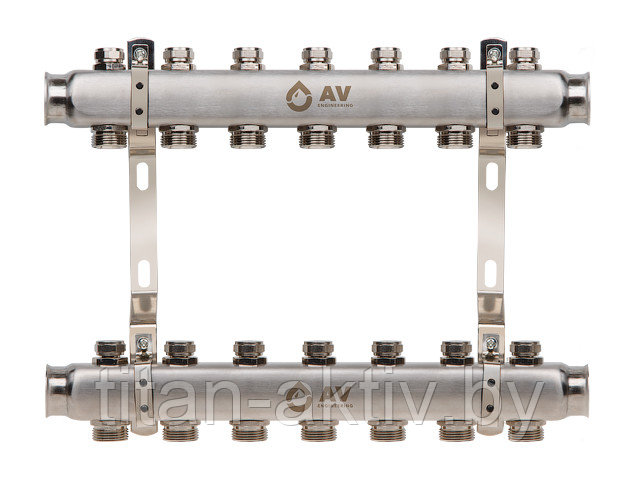 Коллекторная группа AVE162, 7 вых. AV Engineering (PRO серия Для отопления (радиаторы)) - фото 1 - id-p111669477