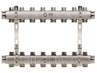 Коллекторная группа AVE162, 8 вых. AV Engineering (PRO серия Для отопления (радиаторы))