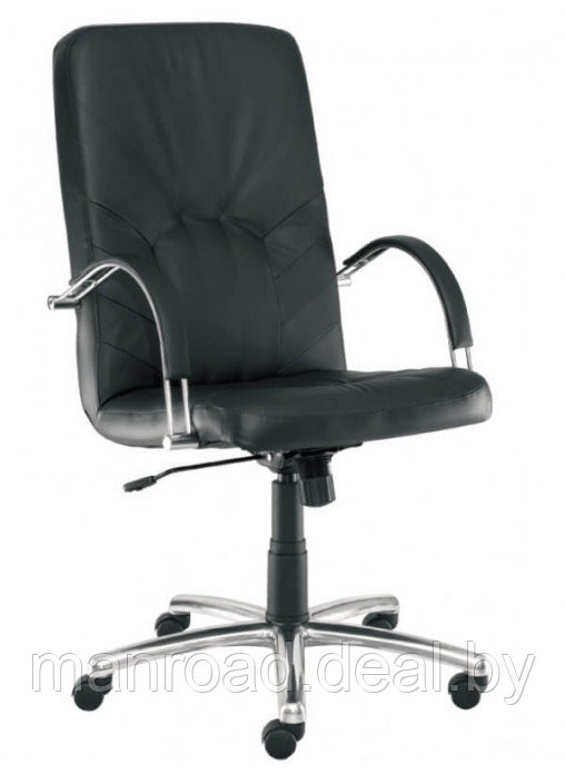 Кресло Manager Steel Chrome (натуральная кожа) - фото 4 - id-p67479228