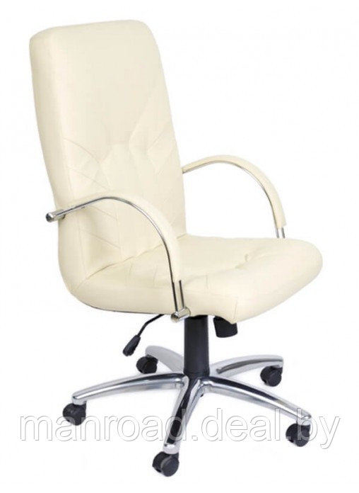 Кресло Manager Steel Chrome (натуральная кожа) - фото 9 - id-p67479228