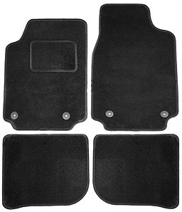 Коврики ВОРСОВЫЕ в салон Audi 100 C4 1991-1994 / Audi A6 C4 1994-1997 Черный (Польша, эконом)