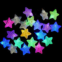Новогодняя гирлянда-шары  «звёзды» 20 шт, 4.10 м., фото 1