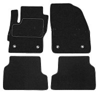 Коврики ВОРСОВЫЕ в салон Ford Focus 2 2005-2011 Черный (Польша, эконом)
