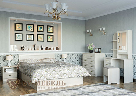 Спальня Вега Серия №2 модульная вариант расстановки 2 фабрики SV-мебель (ПХМ), фото 2