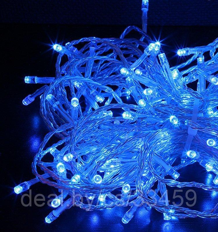 Новогодняя гирлянда  LED, 160 лампочек,9 метров Синяя