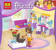 Конструктор 10153 Bela Friends Подружки Спальня Андреа 74 детали аналог Лего (LEGO) Friends 41009